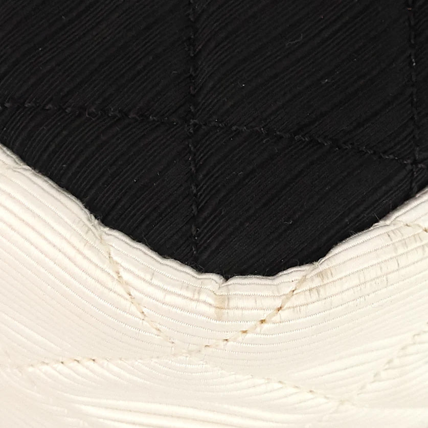 Chanel Reissue Small Black & Ivory Nylon Shoulder Bag for Women | Luxury Designer Crossbody Purse | Perfect for Evening Events, Date Nights & Fashion Outings