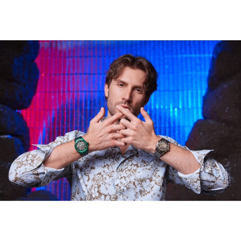 Bentley The Cynosure Collection Green Black Watch BL 60 21 - Luxury Men's Chronograph Timepiece for Business & Formal Occasions