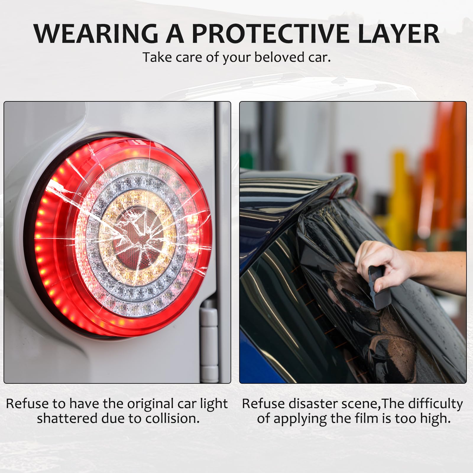 Smoked Black Tail Light Cover for INEOS Grenadier 2020-2024 - Durable Protection Frame & Stylish Trim Decoration - Perfect for Off-Road Adventures & Car Customization