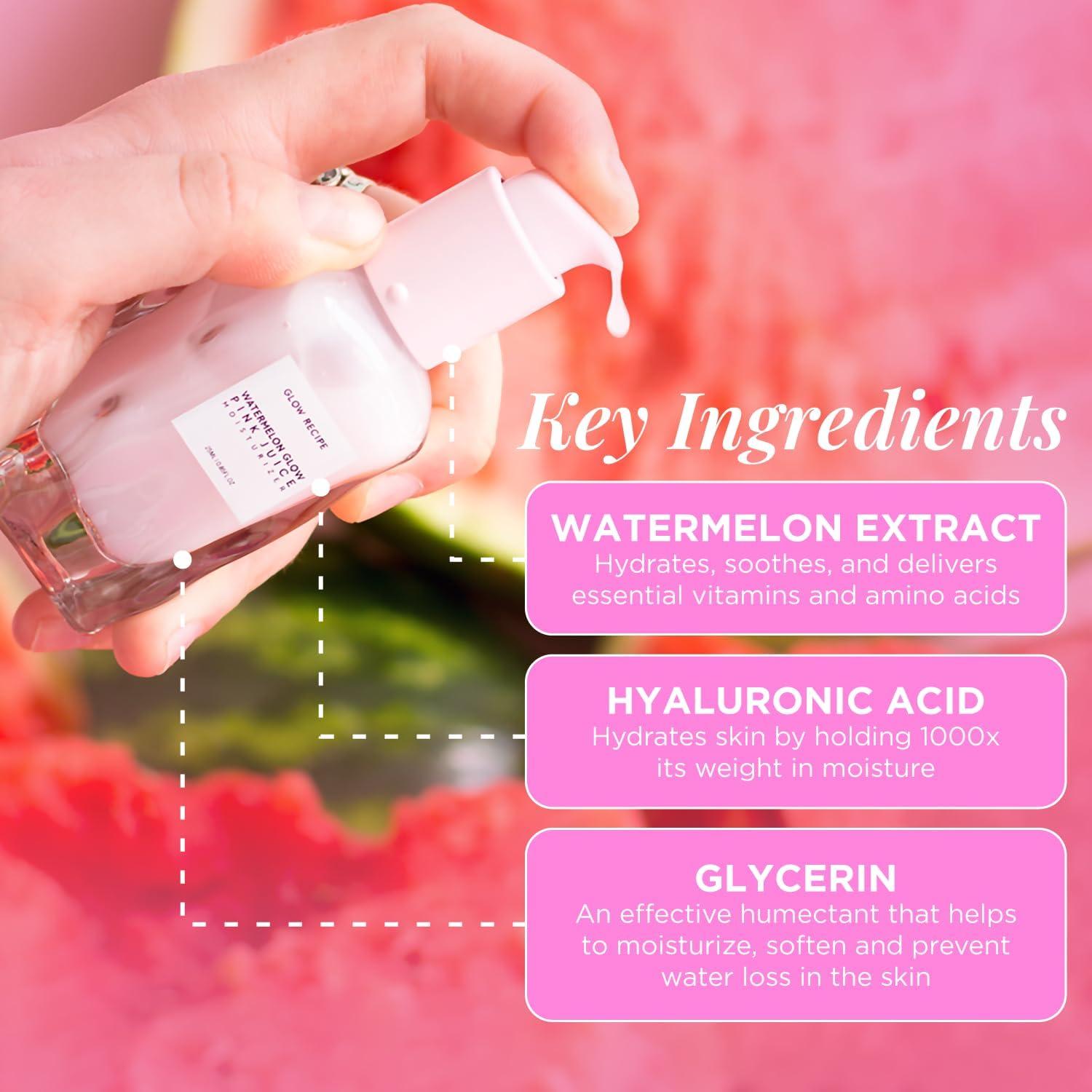 Glow Recipe Mini Niacinamide Dew Drops Facial Serum & Illuminating Makeup Primer (15ml) + Mini Watermelon Glow Pink Juice Hydrating Face Moisturizer (25ml) - Brightening Skincare Set for Dull Skin, Perfect for Travel & Daily Glow Routine