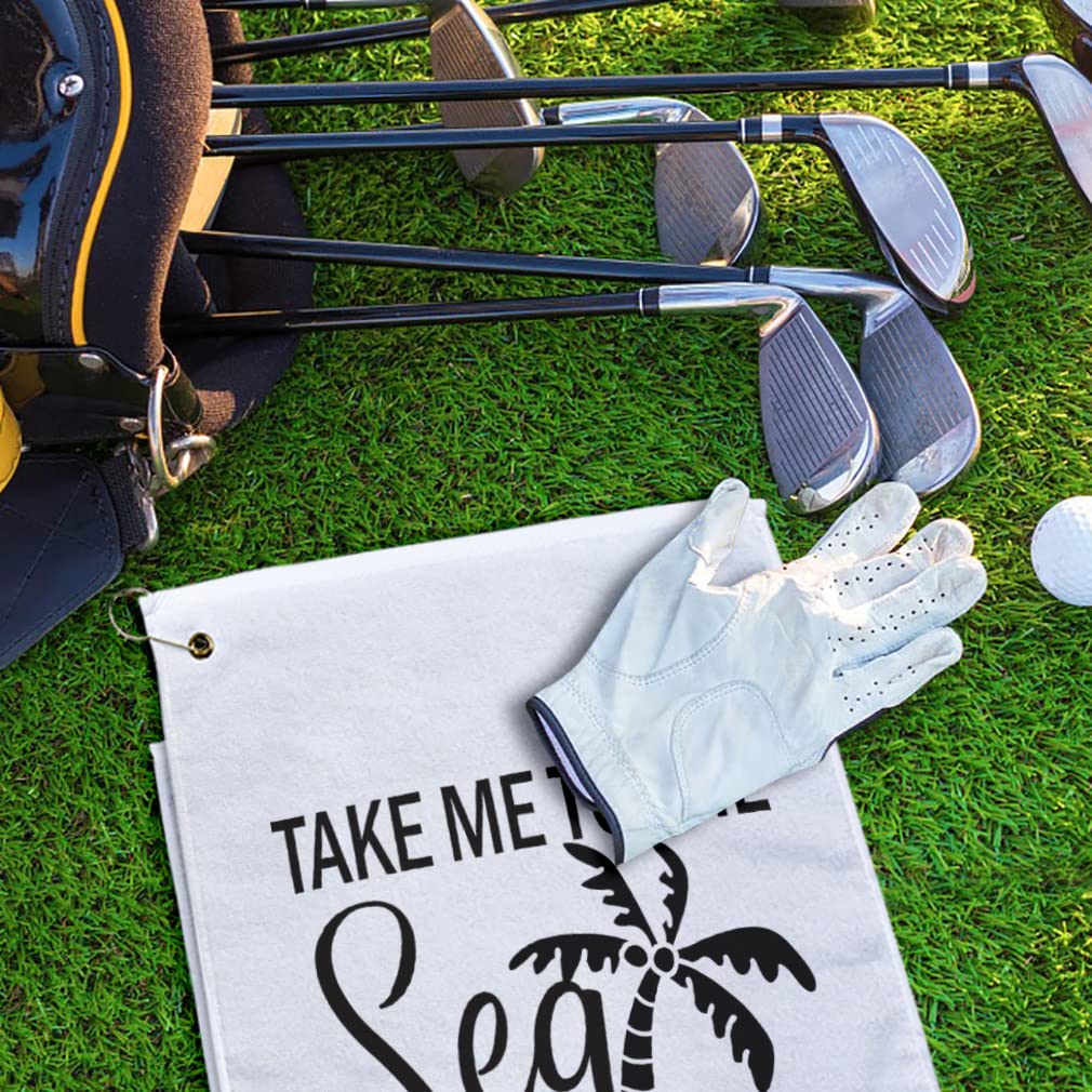 Premium Cotton Golf Towel - Soft & Absorbent for Golf, Beach, Riverbanks & Outdoor Activities | Stylish Printed Design for Sports & Travel Accessories