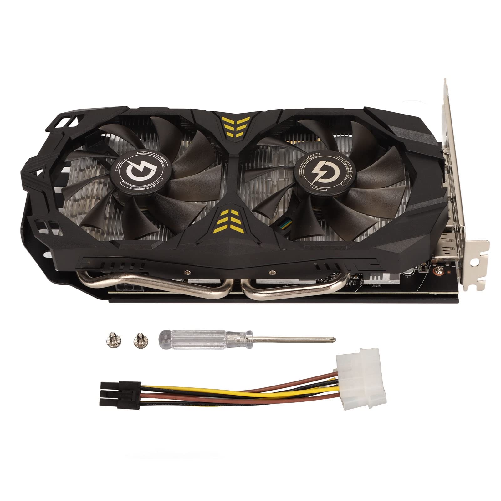 AMD Radeon RX 580 8GB GDDR5 256-Bit Gaming Graphics Card with Dual Cooling Fans - 3x DisplayPort & HDMI, PCI Express 2.0 - Perfect for PC Gaming, Video Editing, and Cryptocurrency Mining