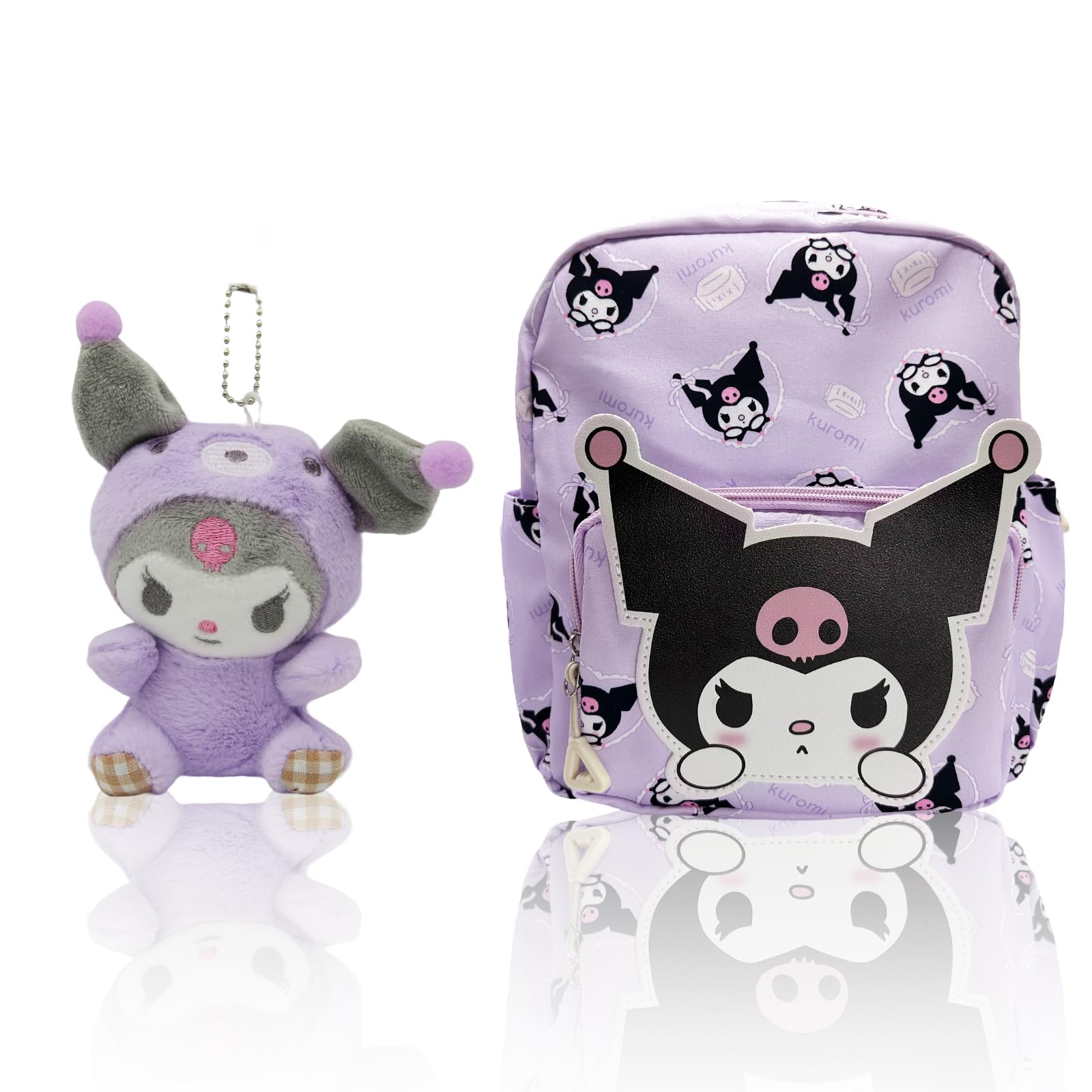 Cute Kawaii Kumi Backpack for Women & Teens - Stylish Cartoon Nylon Mini Backpack Purse, Lightweight School Bookbag & Travel Daypack - Perfect for School, College, Travel & Daily Use