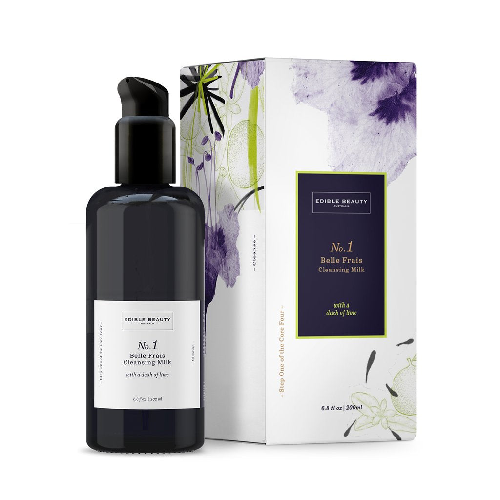 Edible Beauty Australia No.1 Belle Frais Cleansing Milk - Gentle Face Wash for Sensitive Skin | Hydrating & Nourishing Daily Cleanser | Perfect for Morning & Night Skincare Routine