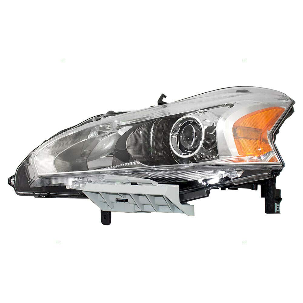 2013 Nissan Altima Halogen Headlight Assembly - DOT Approved Replacement Headlamp Lens for Improved Night Visibility - Perfect for Night Driving, Foggy Conditions & Road Safety
