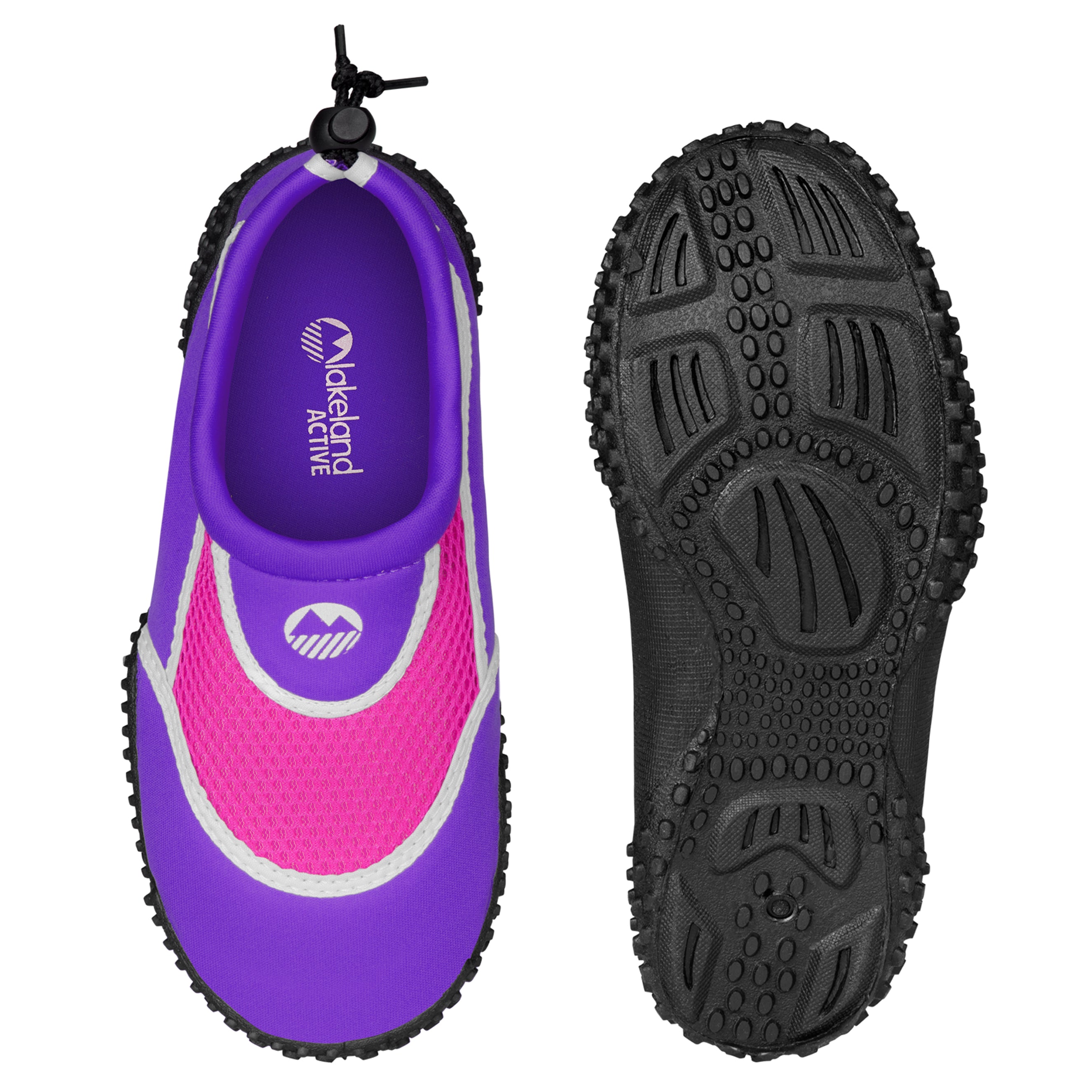 Girl's Eden Aquasport Protective Water Shoes - Non-Slip Quick-Dry Beach Swim Shoes for Kids - Perfect for Swimming, Surfing, and Outdoor Water Activities