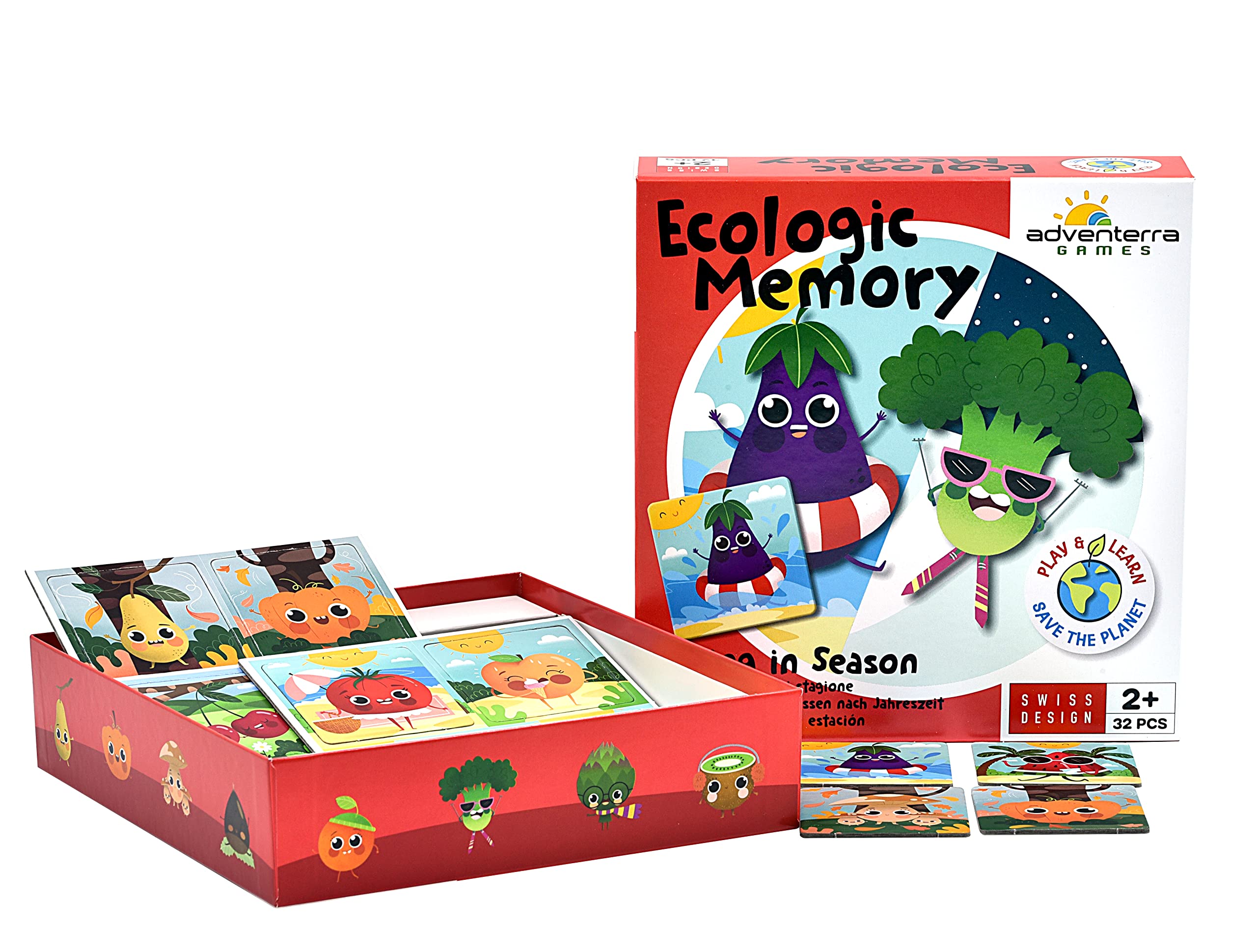 Adventerra Kids Learning Games - Educational Toys for Ages 3-5 - Perfect for Birthday Gifts & Memory Games