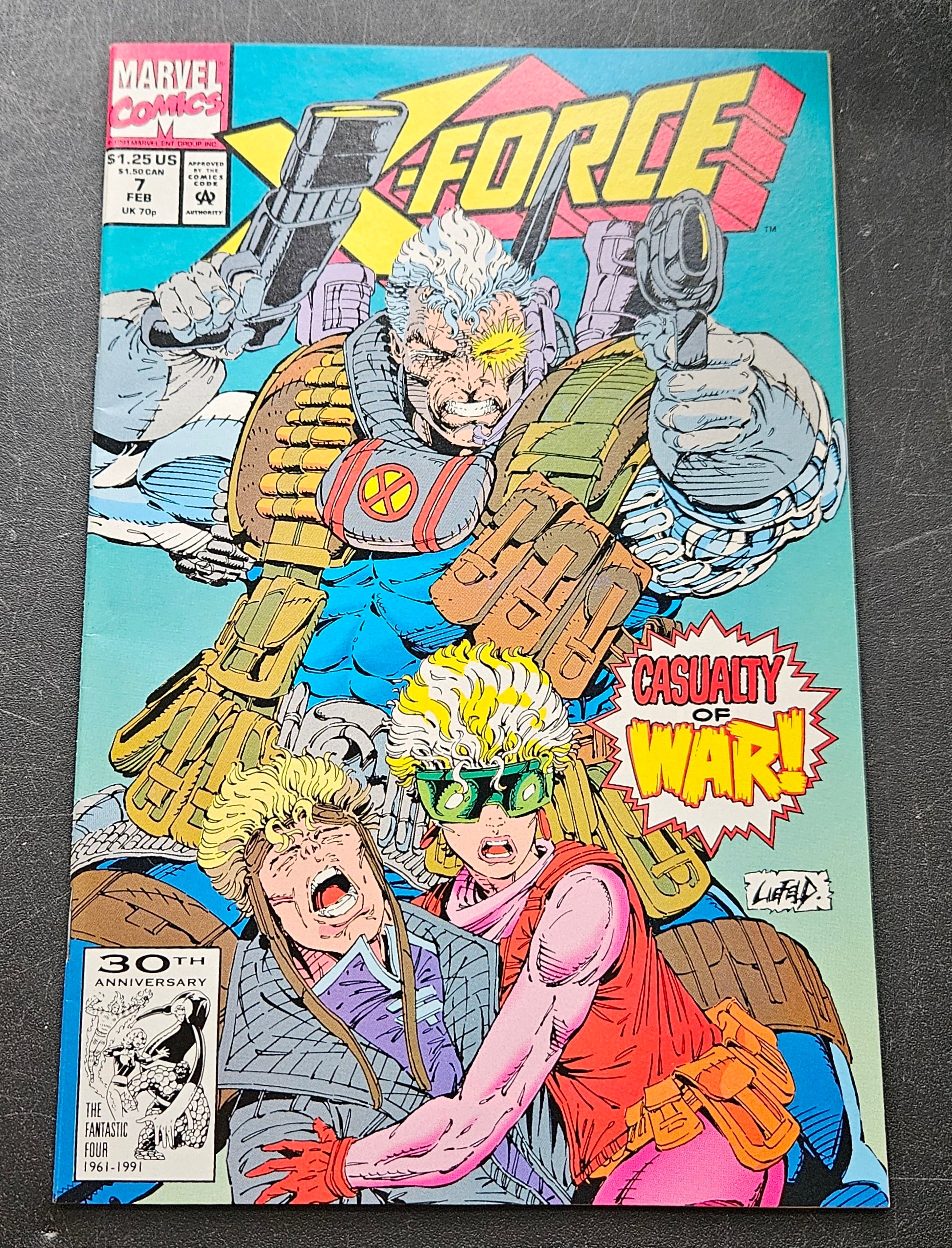 X-Force: Casualty of War Vol. 1 #7 - February 1992 Marvel Comics - Rare Collectible Comic Book for Superhero Fans & Marvel Collectors - Perfect for Display, Gifts, and Comic Book Collections