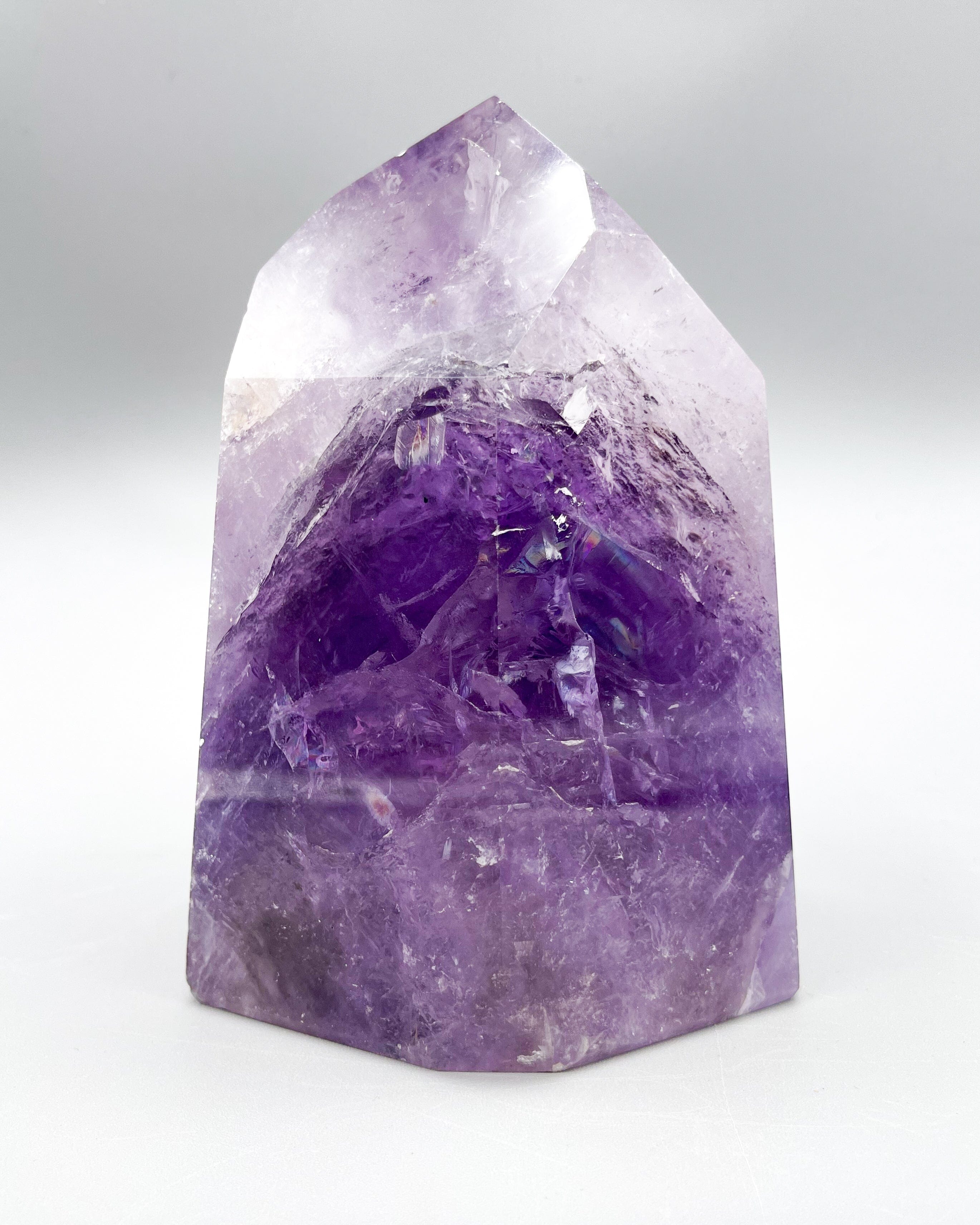 Natural Amethyst Single Point Crystal Carving - Healing Stone for Meditation, Reiki & Energy Work - Perfect for Home Decor & Spiritual Practices