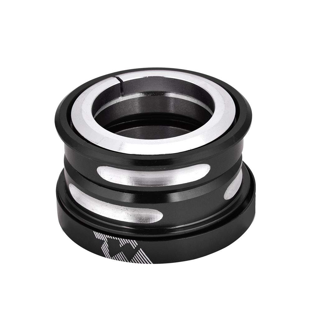 Dilwe 44mm Bicycle Headset with Internal Sealed Bearings - 28.6mm Handlebar Riser Adapter & Spacer for Front Fork (Black) | Perfect for Mountain Bike, Road Bike & BMX Upgrades