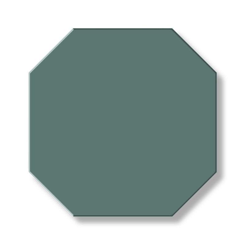 Winckelmans Granitklinker Klinker Oktagon 15x15 cm Dark Green - Premium Ceramic Floor Tiles for Kitchen, Bathroom & Outdoor Patio