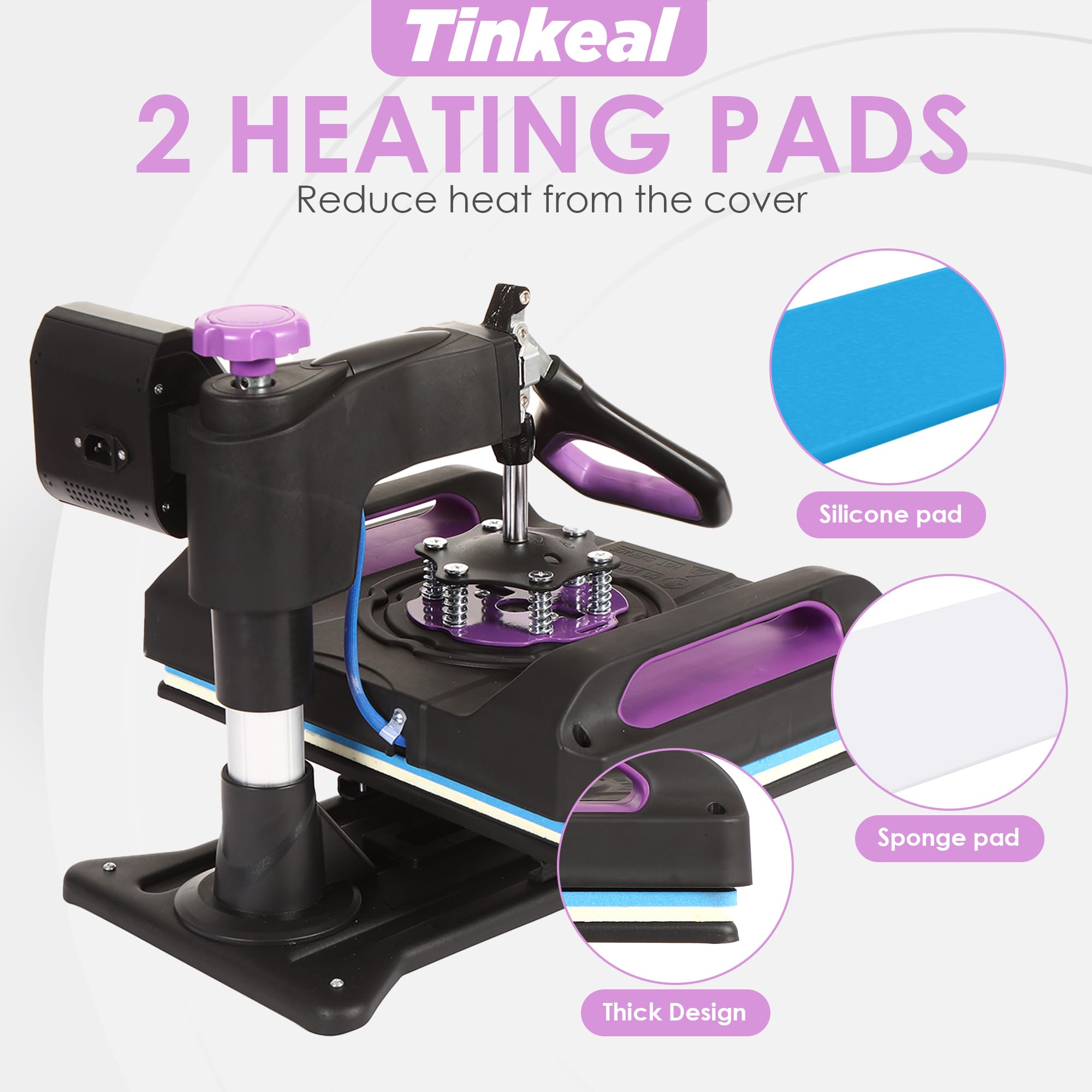 8-in-1 Swing Away Heat Press Machine 12x15