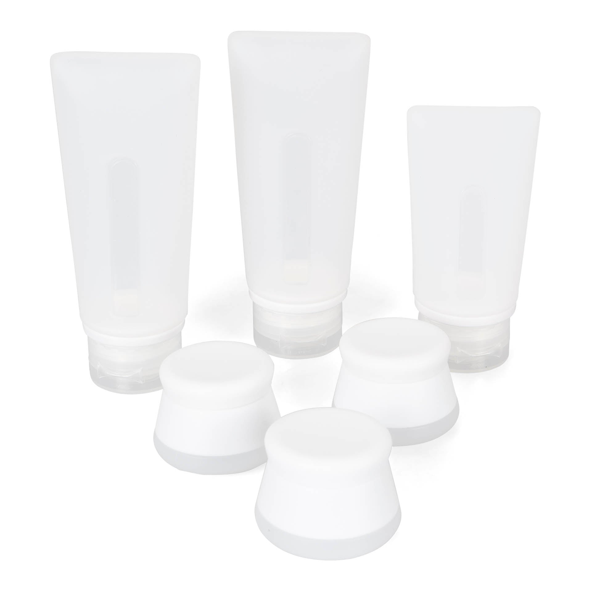 Premium Silicone Travel Bottle Set - Leak Proof, TSA Approved, 4-Piece for Toiletries & Liquids - Perfect for Airplane, Gym, and Vacation Use