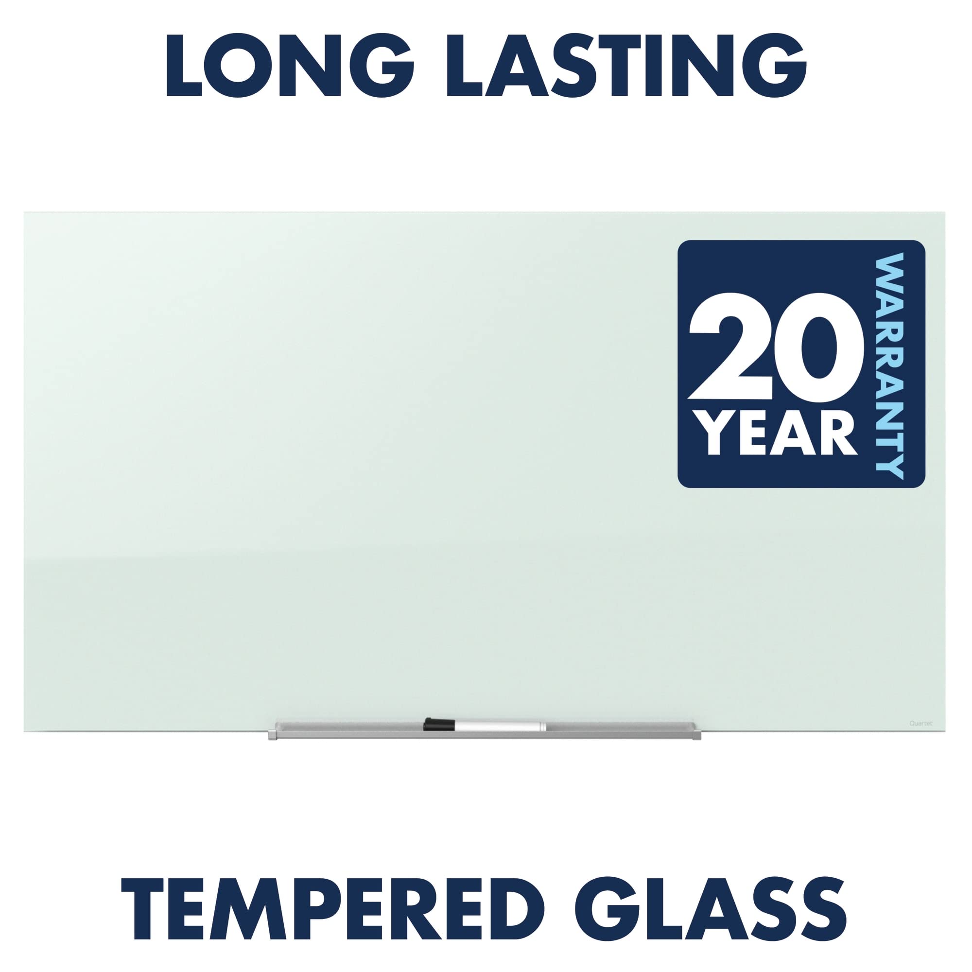 Quartet Magnetic Glass Whiteboard - 39
