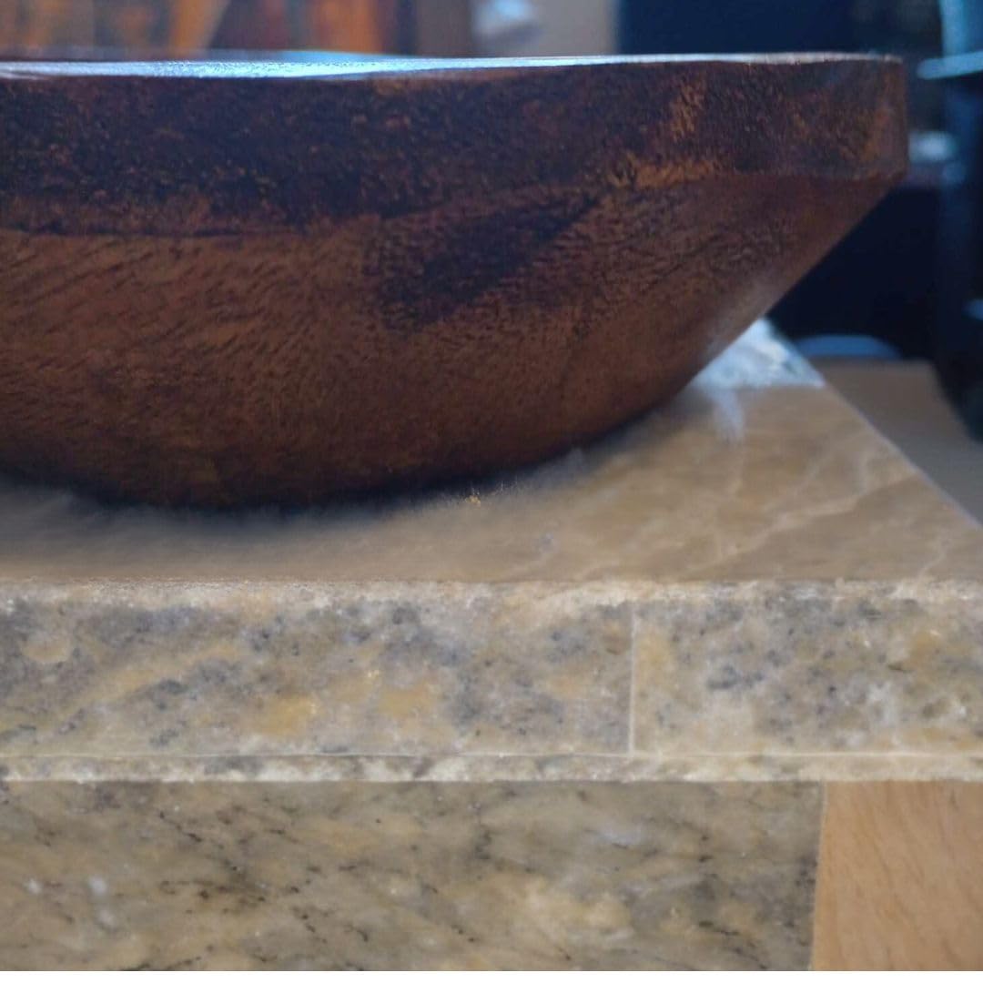 Handmade Antique Wooden Dough Bowl - 9-10