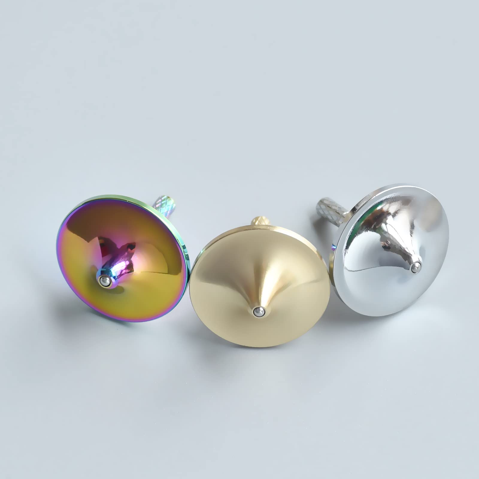 Premium Metal Spinning Top - High Precision Gyro Toy for Stress Relief & Focus (Silver, Gold, Black) - Perfect for Office Desk, Classroom & Fidget Toy Collection
