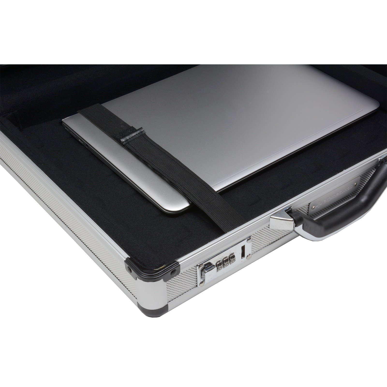 Alpine Swiss Aluminum Attache Case - Padded Laptop Briefcase with Combo Lock, Hard Sided Business Carry On for Men & Women | Perfect for Office, Travel & Business Meetings