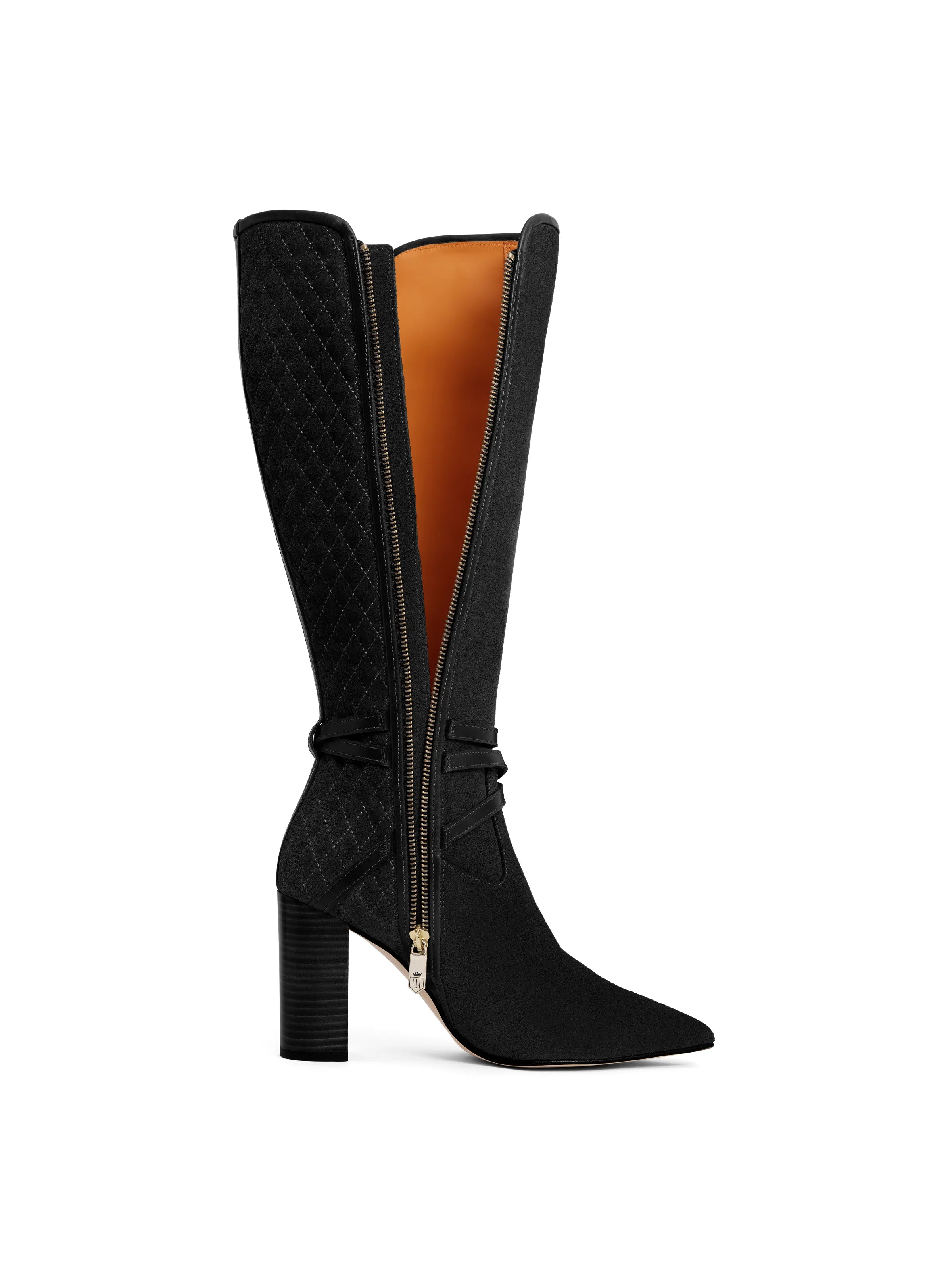 Black Suede Knee High Boots for Women - Elegant & Comfortable Knee-High Boots for Fall & Winter - Perfect for Office, Party & Casual Outfits