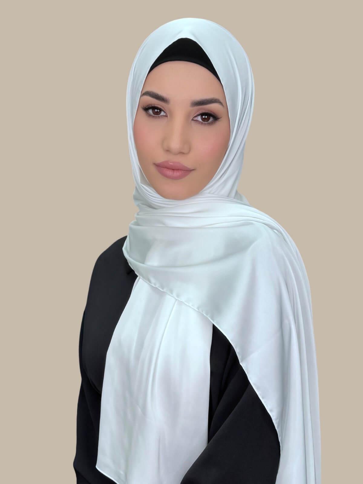 Luxury Satin Hijab for Women - Soft & Elegant Scarf for Daily Wear, Prayer, and Special Occasions