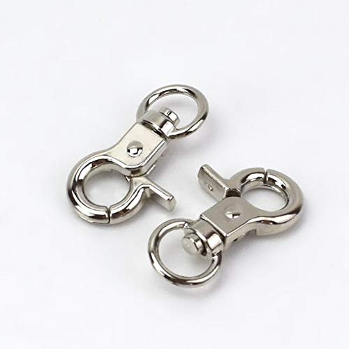 10Pcs 10mm Metal Buckle Bag Clasps - Lobster Swivel Trigger Clips Snap Hooks for Sewing Crafts, Keychains & DIY Accessories - Perfect for Belts, Bags, Jewelry Making & Hardware Projects
