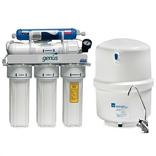 5-Stage Reverse Osmosis Water Filtration System with Genius 4-75 Pump - Home Drinking Water Purifier for Clean & Safe Water | Perfect for Kitchen, RV, and Office Use