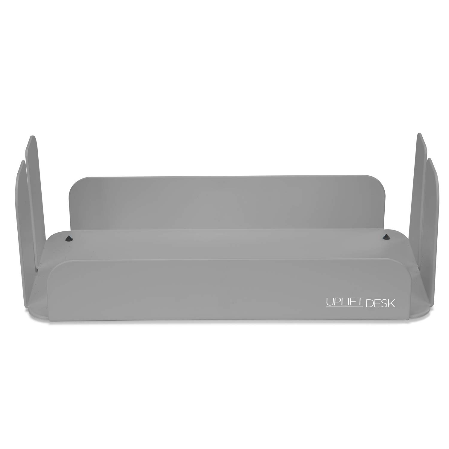 Uplift Desk Gray Acoustic Desktop Privacy Panel Holder - Office Workspace Soundproof Divider for Focus & Productivity