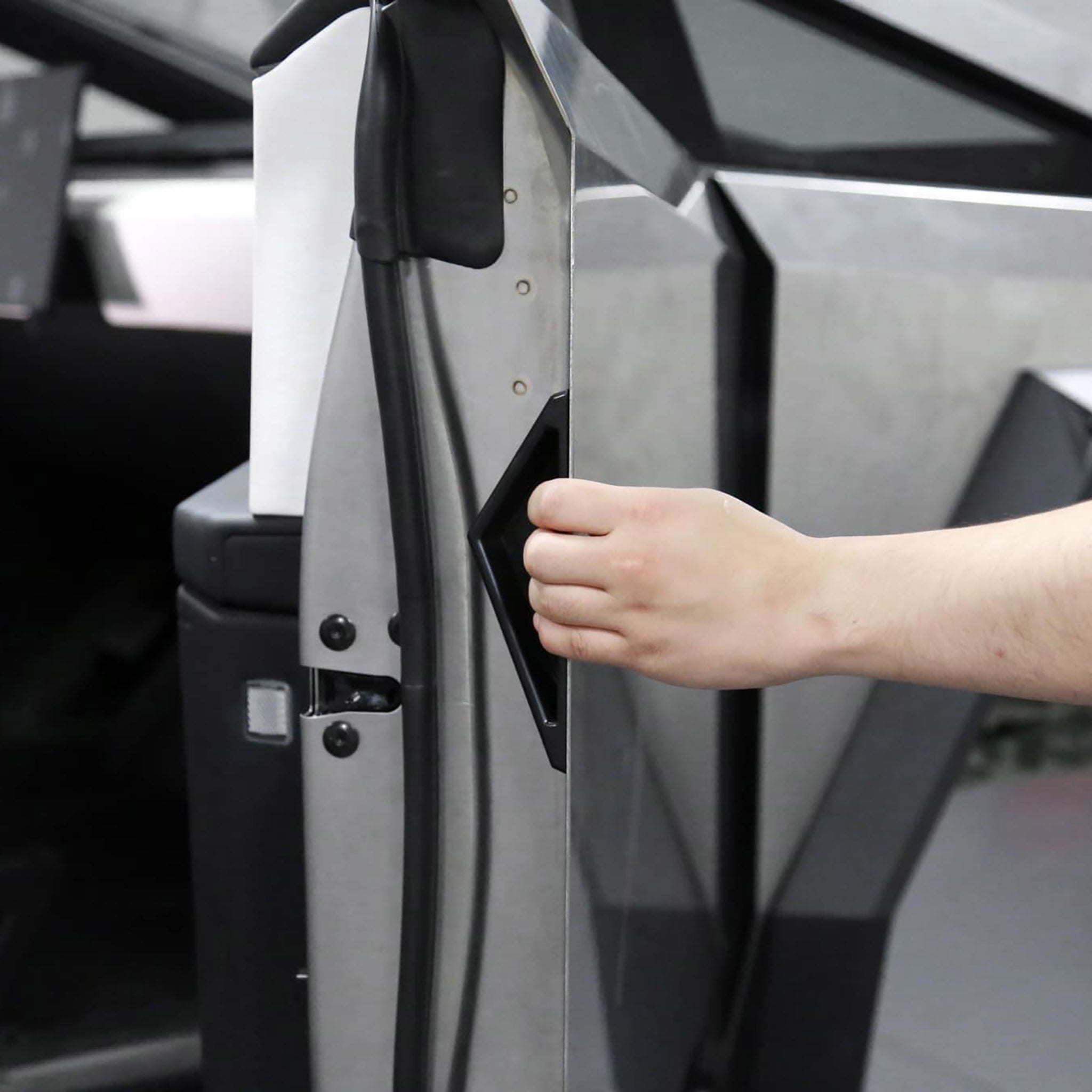Premium Molded Silicone Cybertruck Interior Door Handles (Set of 4) - Durable & Non-Slip Protection for Tesla Cybertruck - Perfect for Daily Commuting & Off-Road Adventures