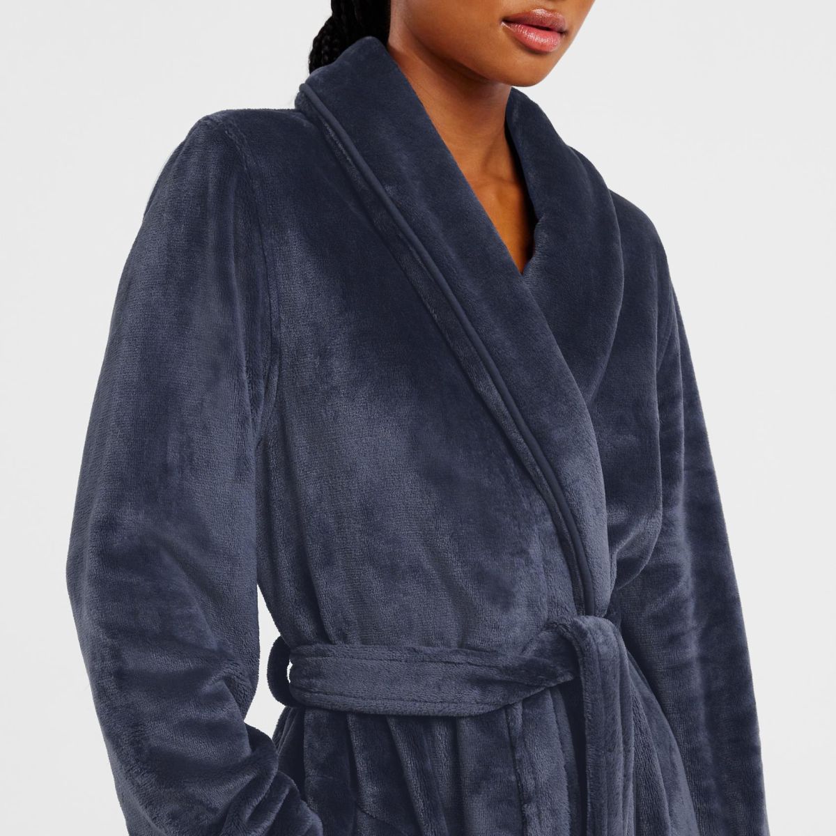 Sheridan Kerrabee Carbon Bath Robe - Soft & Luxurious Cotton Terry Cloth for Spa, Hotel & Home Relaxation