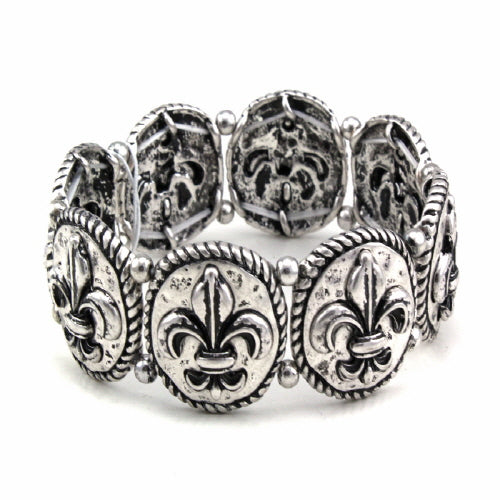 Fleur De Lis Bracelet for Women - Elegant French Inspired Jewelry Gift for Her - Perfect for Weddings, Anniversaries & Special Occasions