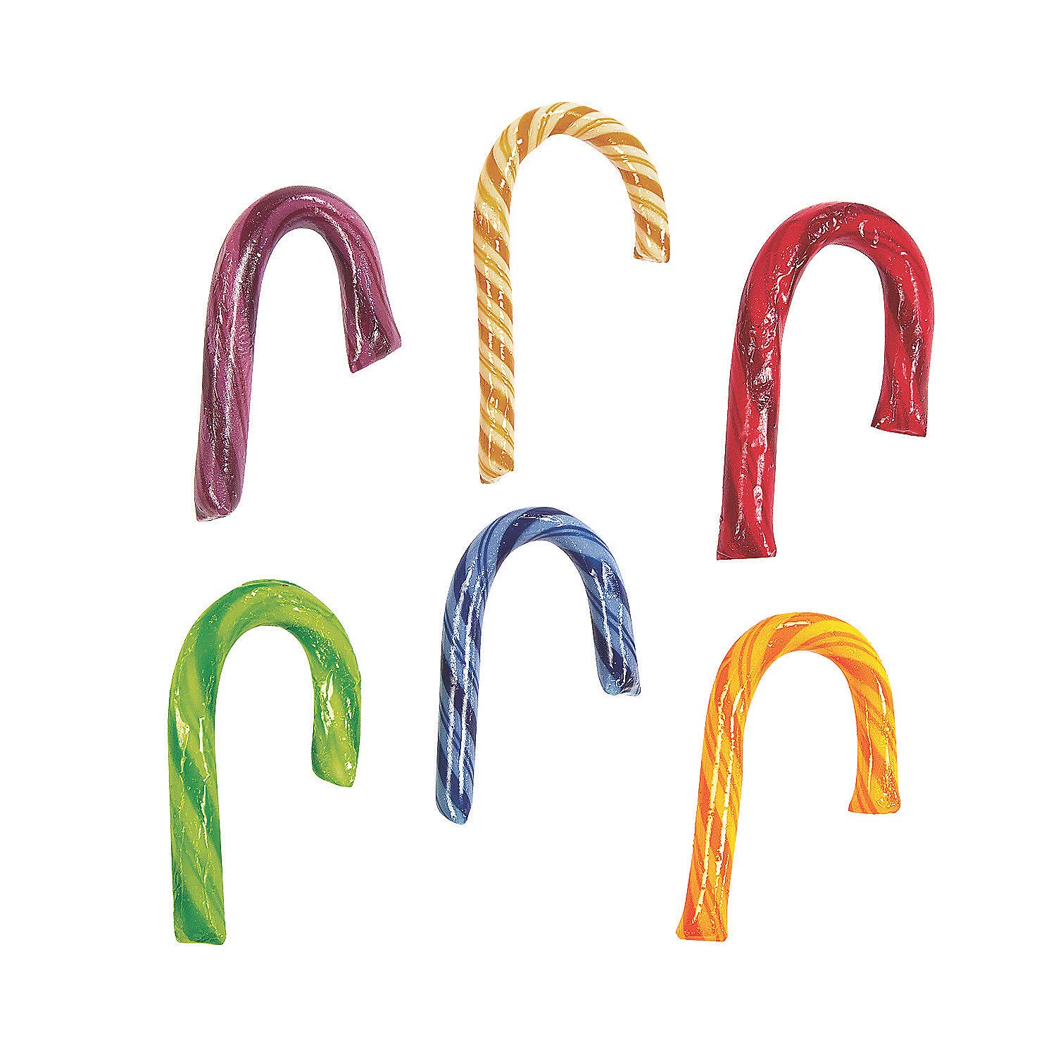 Colorful Mini Candy Canes - 100-Pack Assorted Holiday Flavors (Red, Green & White) - Christmas Stocking Stuffers for Kids, Party Favors & Office Treats