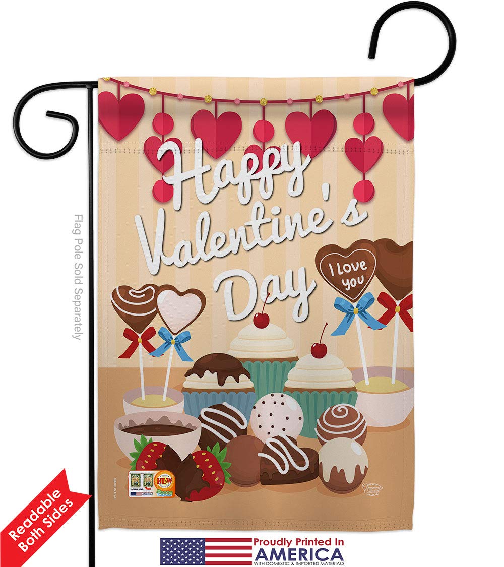 Valentine's Day Garden Flag Set - Romantic Yard Decor for Couples & Homes