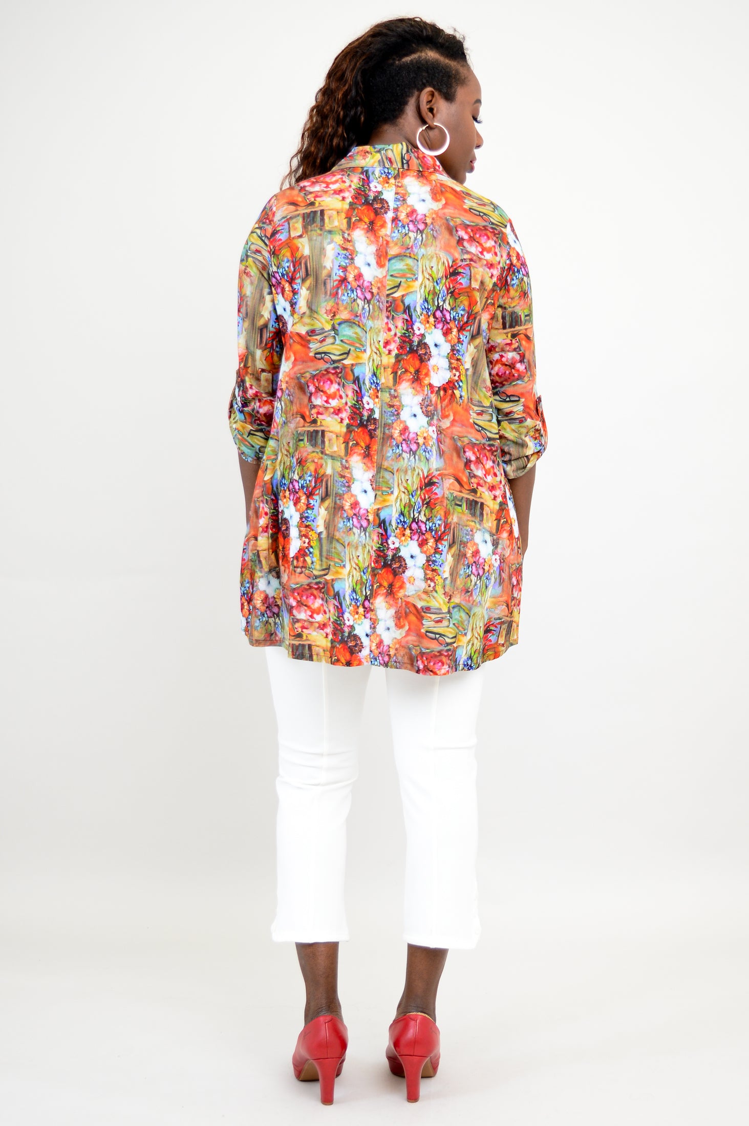 Celine Blouse - Gazette Style Linen Bamboo Shirt for Women | Elegant Summer Top for Office, Date Night & Casual Outings