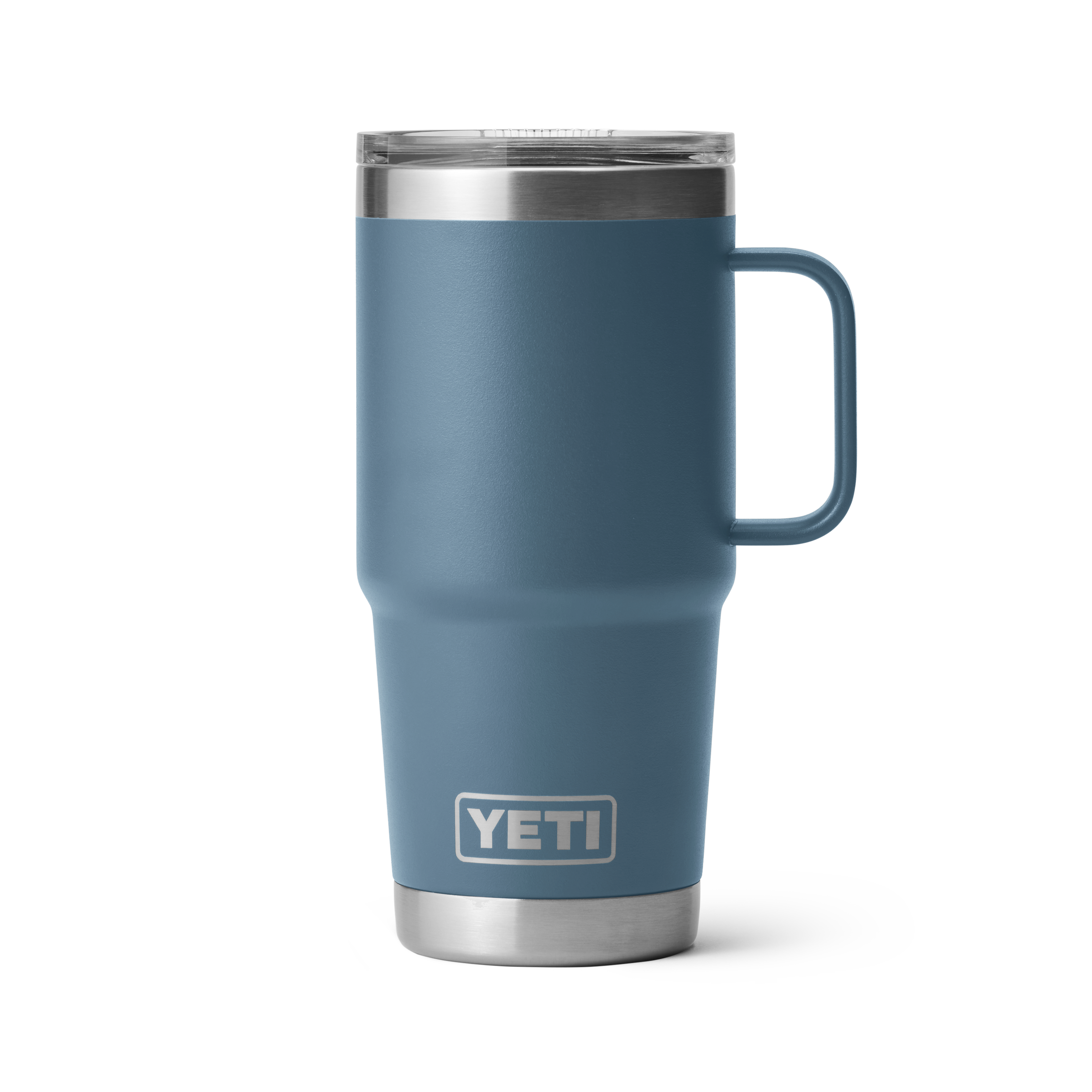 Yeti Rambler 20 oz Stainless Steel Travel Mug with Lid - Nordic Blue - Insulated Tumbler for Hot & Cold Drinks - Perfect for Camping, Commuting, and Office Use
