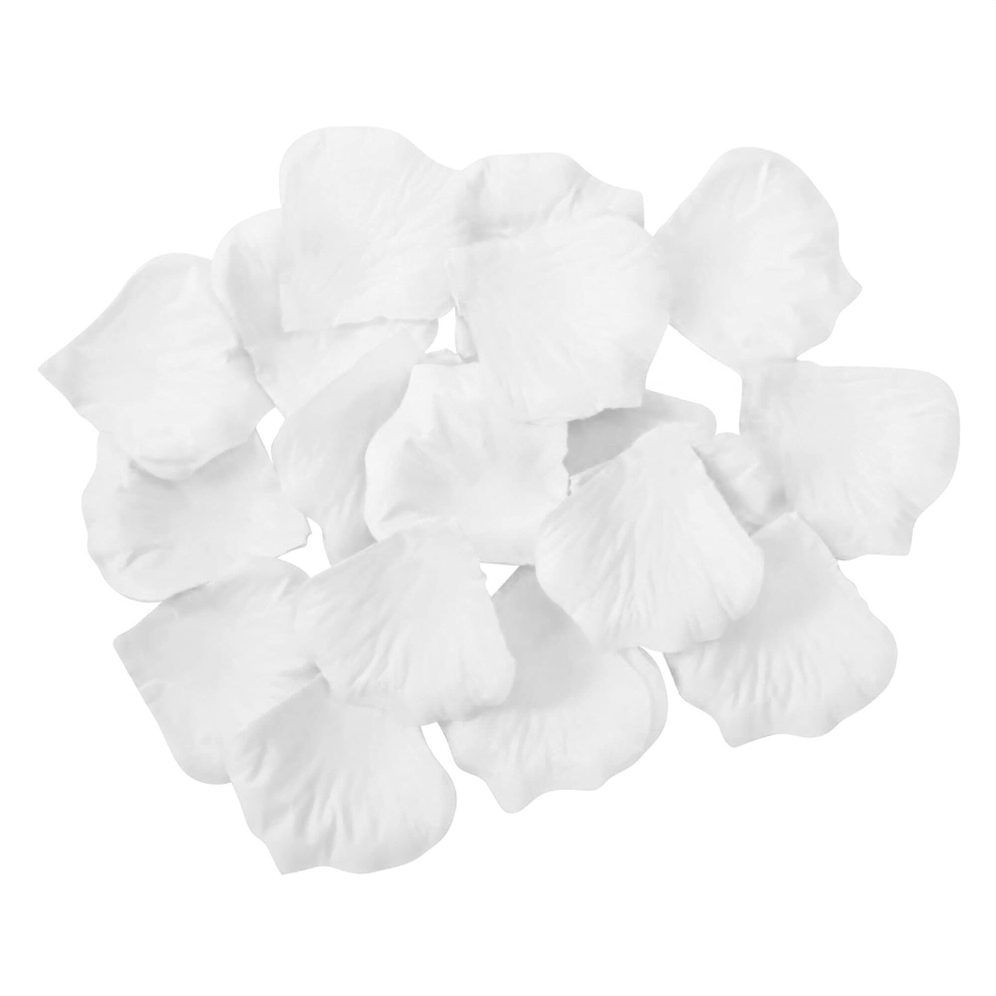 1200pcs White Silk Rose Petals - Artificial Flower Petals for Wedding Decorations, Party Table Confetti, Romantic Nights & Valentine's Day | Perfect for Aisle Scatter, Centerpieces, Photo Backdrops & Proposal Settings