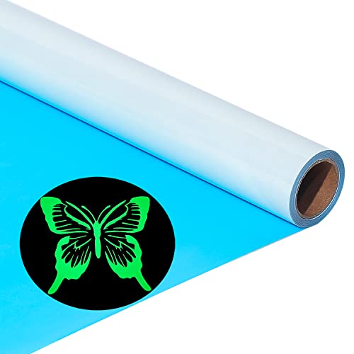 Luminous green vinyl requires 3-5 minutes of light exposure