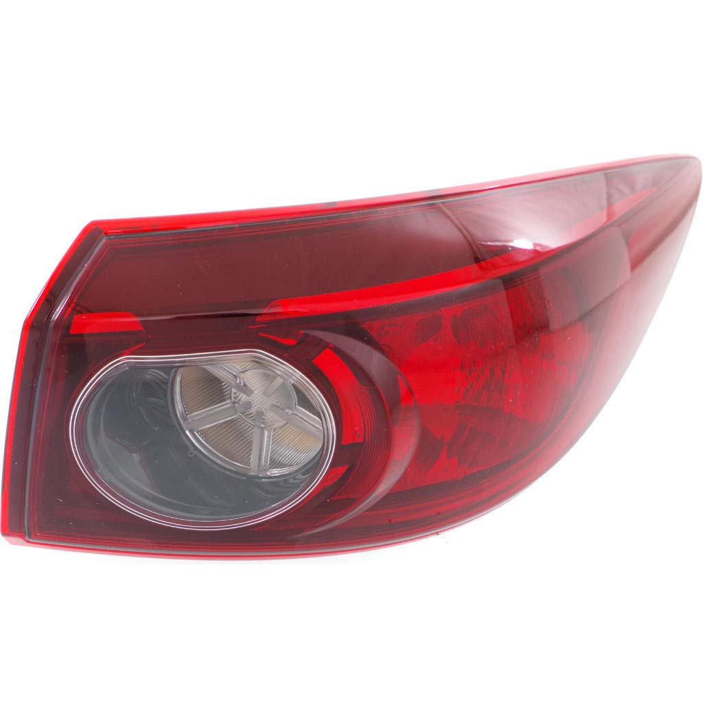 2014-2018 Mazda 3 Passenger Side Tail Light Assembly with Bulbs - CAPA Certified Replacement Part MA2805117 | Perfect for Night Driving & Enhanced Vehicle Safety