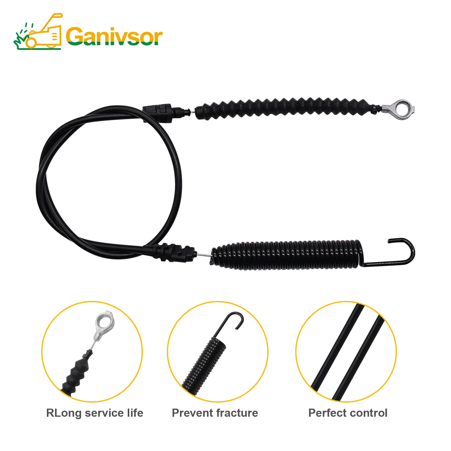 Ganivsor Deck Engagement Cable 946-05124A Replacement for MTD Craftsman Huskee Murray 746-05124A 746-05124 946-05124 - Compatible with Lawn Mowers & Riding Tractors - Perfect for Mowing Large Yards & Landscaping Maintenance