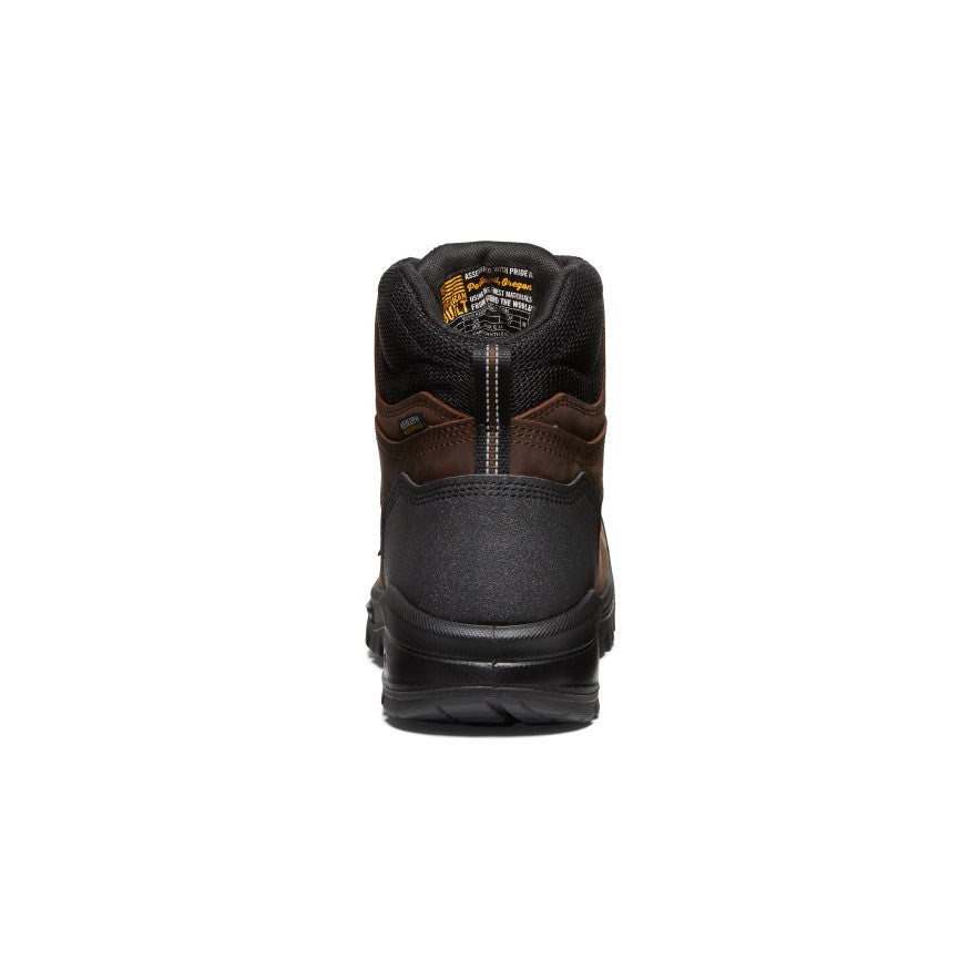 Men's Independence 6 Waterproof Work Boots - Soft Toe, Dark Earth/Black | Durable & Comfortable for Construction, Hiking & Outdoor Activities