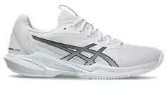 Asics Women's Solution Speed FF 3 Tennis Shoes - White/Metropolis | Lightweight & Breathable for Competitive Play | Perfect for Court Matches & Training Sessions
