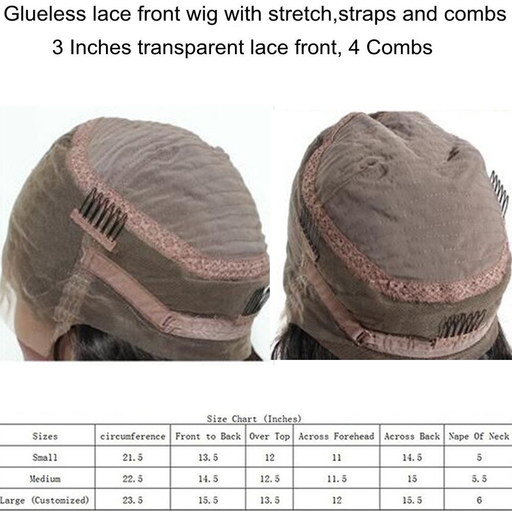 360 Lace Front Human Hair Wigs for Black Women - Brazilian Virgin Hair 16