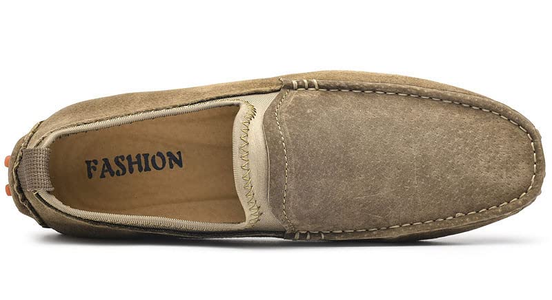 Santimon Men's Penny Loafers - Slip-On Suede Moccasins for Driving, Casual & Dress Wear | Comfortable Boat Shoes for Work, Travel & Everyday Use