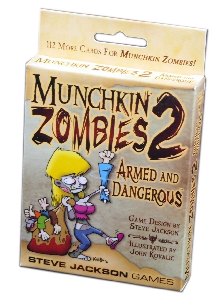 Munchkin Zombies 2 - Armed and Dangerous Board Game | Hilarious Zombie-Themed Card Game for Adults & Teens | Perfect for Game Nights, Parties & Family Gatherings