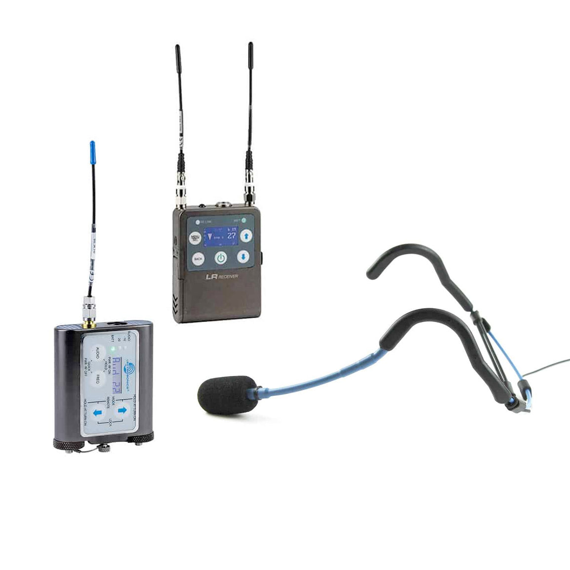 Lectrosonics Waterproof Wireless Microphone System with E-Mic Headset - Ideal for Swimming, Fitness Training & Underwater Recording