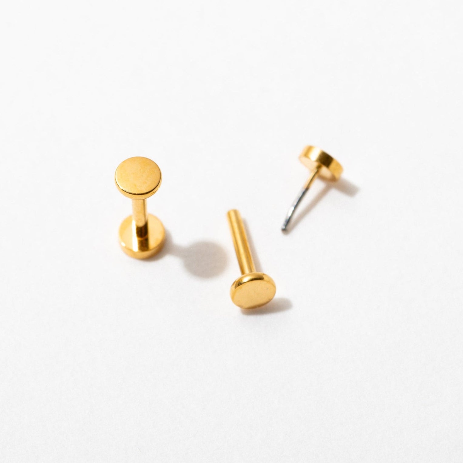 Circle Flat Back Stud Earrings - Stainless Steel Hypoallergenic Ear Studs for Women & Men | Perfect for Daily Wear, Parties & Gifting