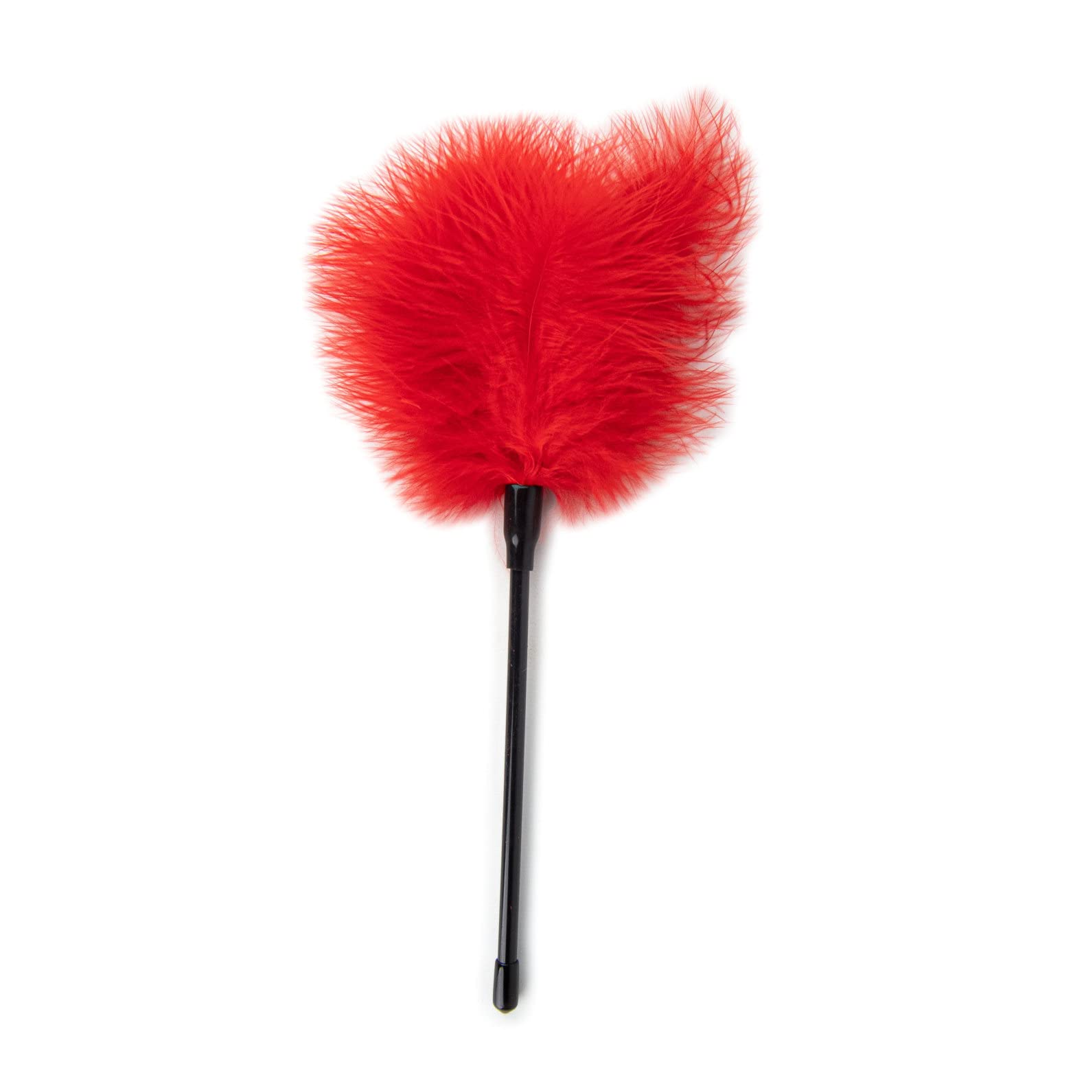 Bound to Please Feather Tickler Red - Sensual Massage Toy for Couples, Romantic Gift for Her, Adult Play Accessories - Perfect for Date Nights & Spicing Up Relationships