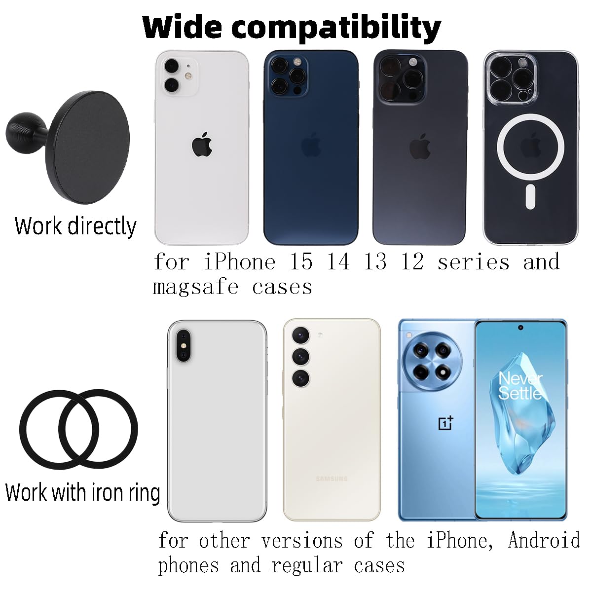 Super Strong Magnetic Phone Mount with 1