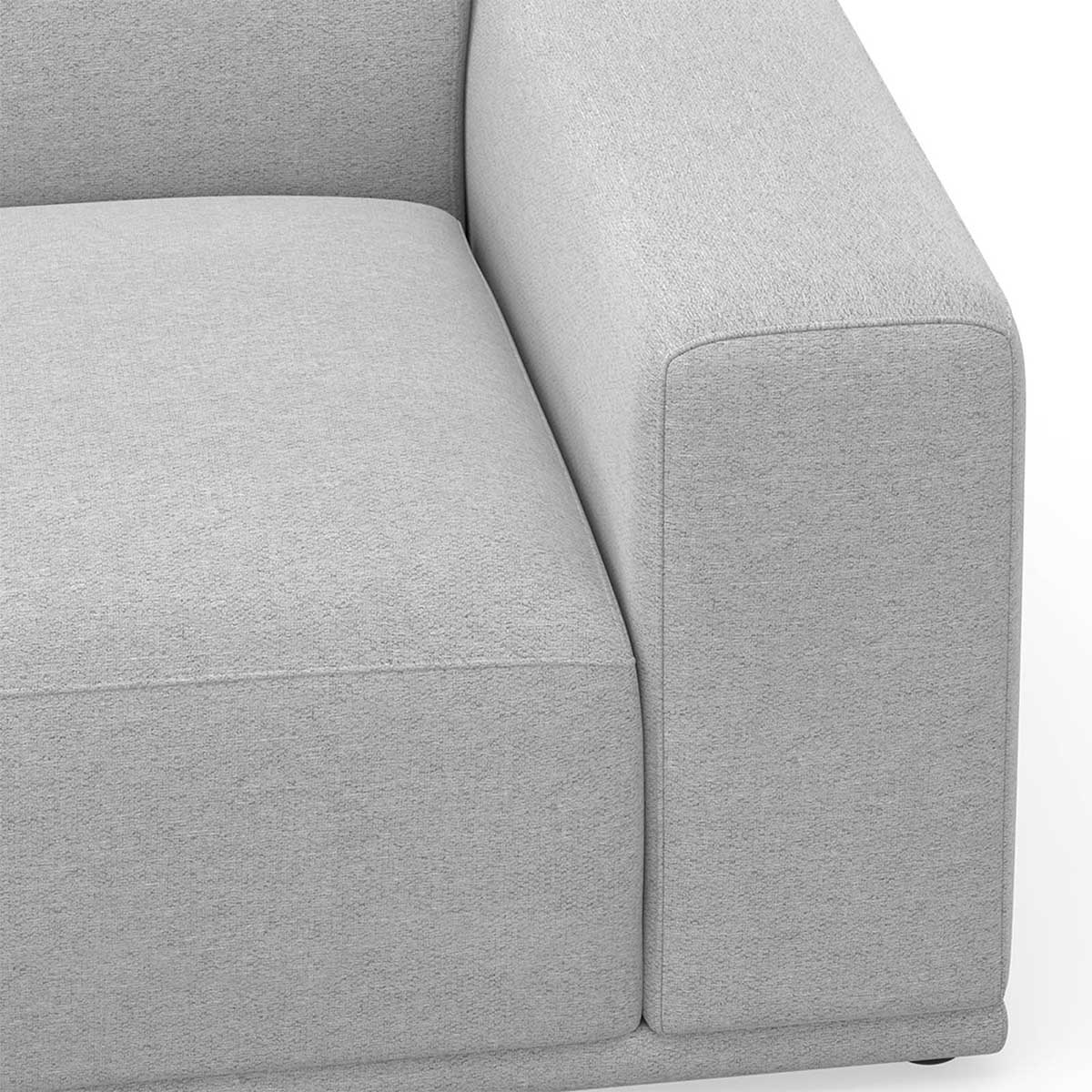 Bailey Fabric 2.5 Seater Modular Sofa - Modern Sectional Couch for Living Room, Lounge & Small Spaces | Comfortable & Stylish Home Furniture