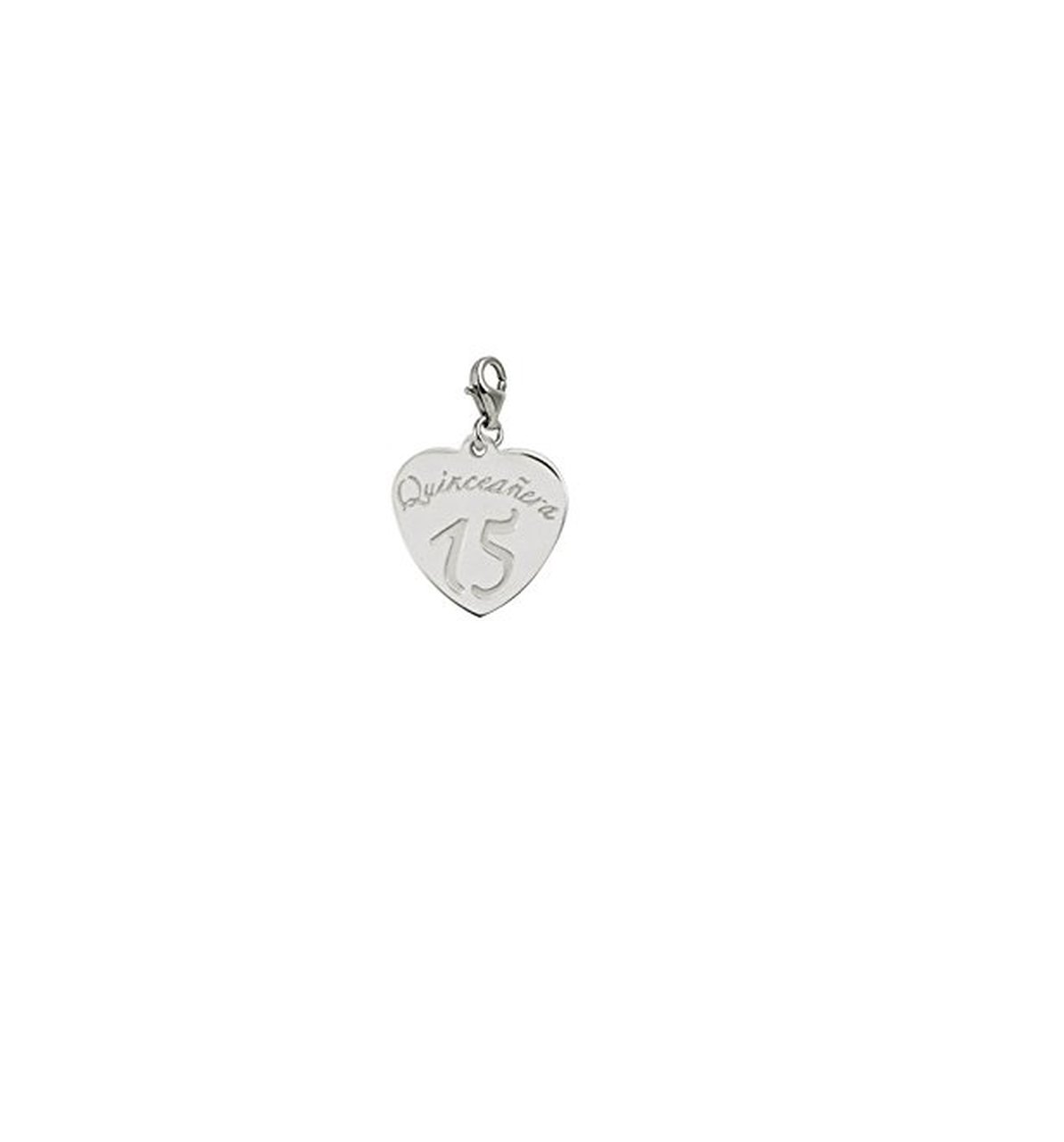 Quinceanera Charm with Lobster Claw Clasp - Elegant Jewelry Charms for Bracelets & Necklaces - Perfect for Quince Celebrations, Birthdays & Special Occasions