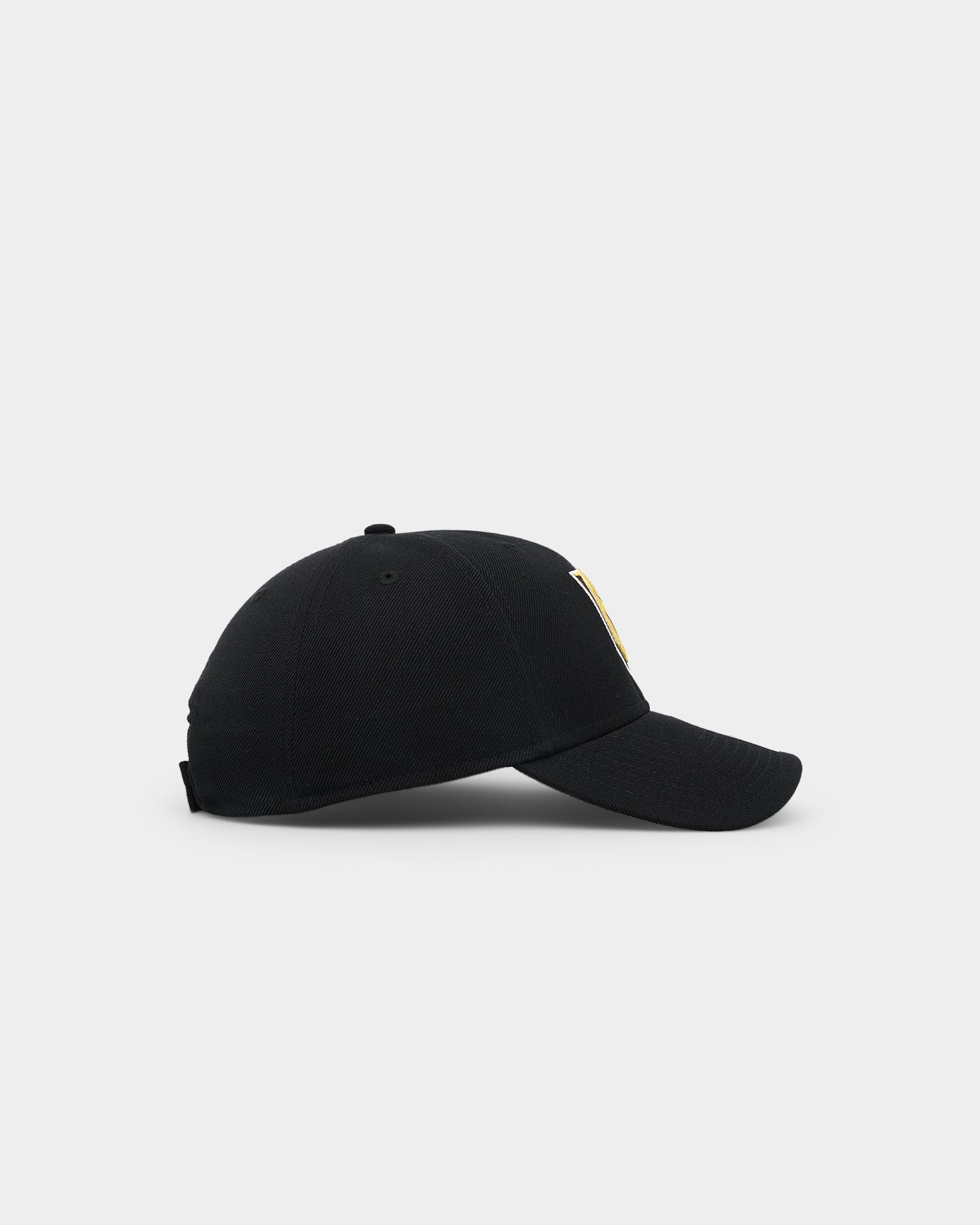 47 Brand Vegas Golden Knights 47 MVP Adjustable Strapback Hat - Black | Official NHL Licensed Snapback Cap for Men & Women | Perfect for Game Day, Sports Events & Casual Wear