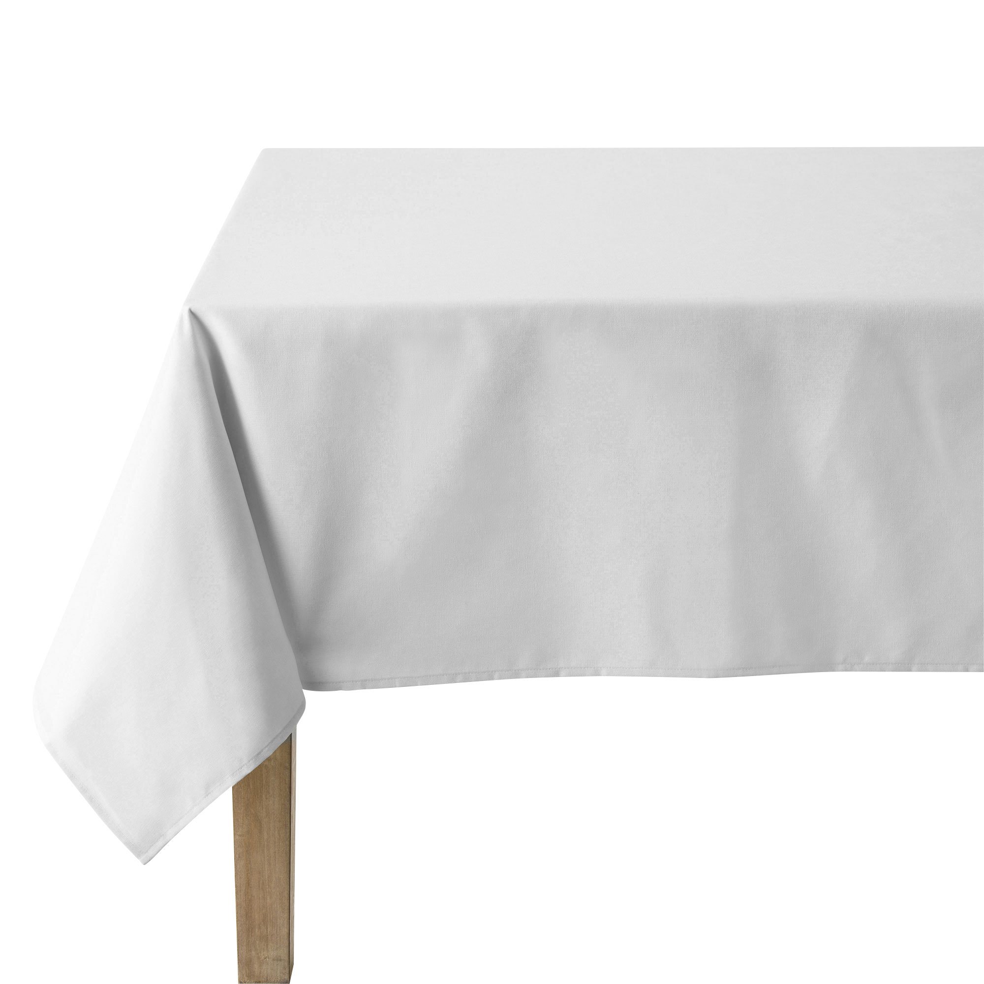 Premium 100% Cotton White Tablecloth 92-inch Long - Elegant Dining, Wedding, Party & Home Decor Table Cover